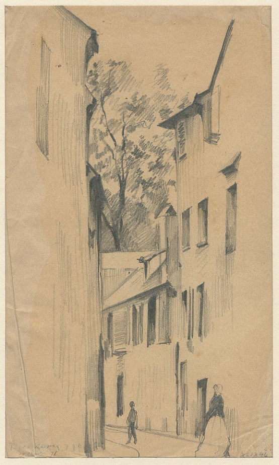 VUE DE STRASBOURG : RUE DES ECHASSES_0